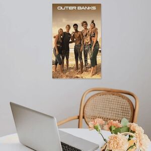 Outer Banks Canvas Art Poster and Wall Art Picture. NWT.  17.5" x 11".